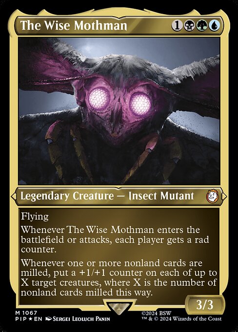 PIP: The Wise Mothman (Display Commander) - Thick Stock