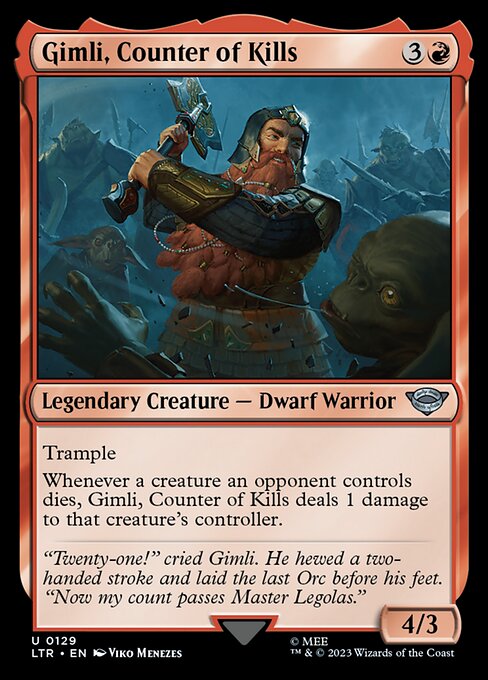 LTR: Gimli, Counter of Kills