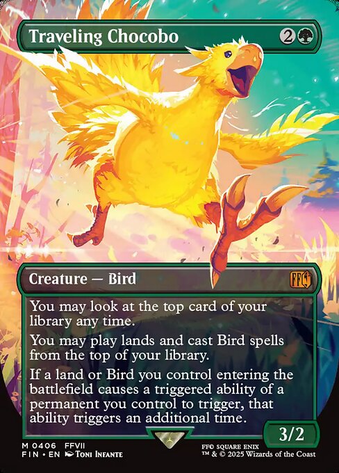 FIN: Traveling Chocobo (Borderless) (Foil)