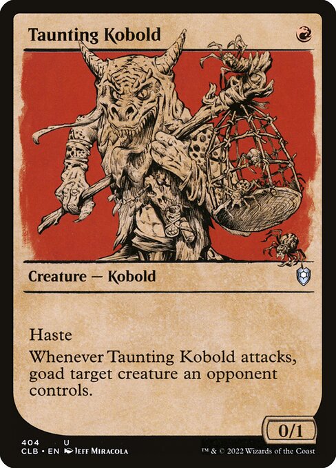 CLB: Taunting Kobold (Showcase) (Foil)
