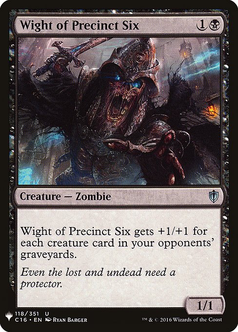 PLST: Wight of Precinct Six
