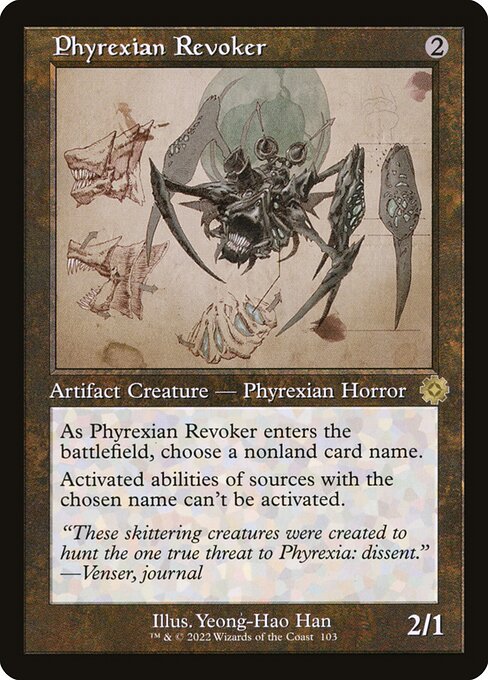 BRR: Phyrexian Revoker (Schematic) (Foil)