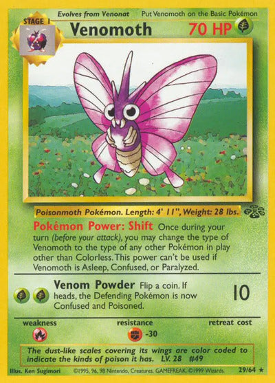 Venomoth (29) 29/64 Unlimited Jungle