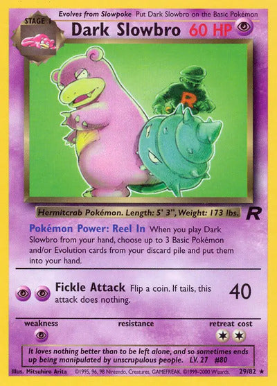 Dark Slowbro (29) 29/82 Unlimited Team Rocket