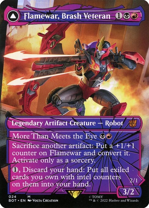 BOT: Flamewar, Brash Veteran (Shattered Glass) (Foil)