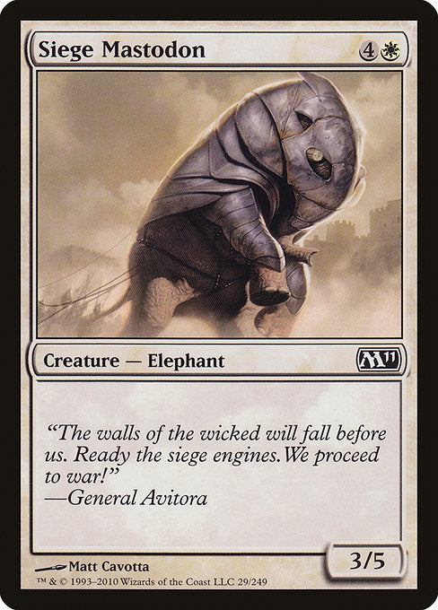M11: Siege Mastodon