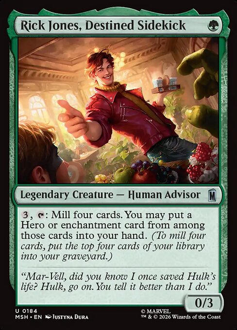 MSH: Rick Jones, Destined Sidekick (Foil)