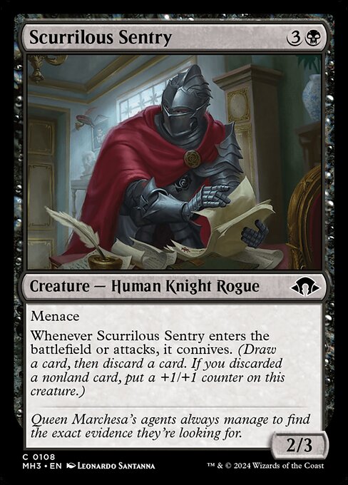 MH3: Scurrilous Sentry (Foil)