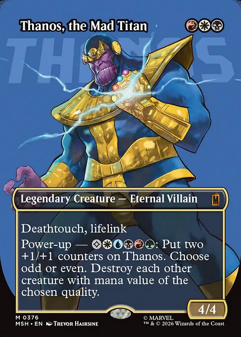MSH: Thanos, the Mad Titan (Borderless) (0367) (Foil)