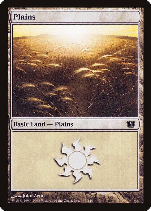 8ED: Plains (333) (Foil)