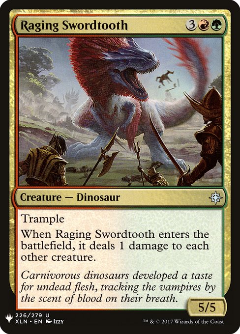 PLST: Raging Swordtooth