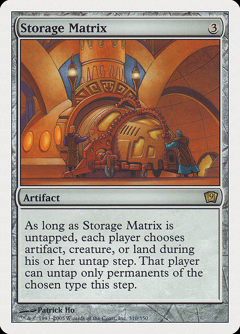9ED: Storage Matrix