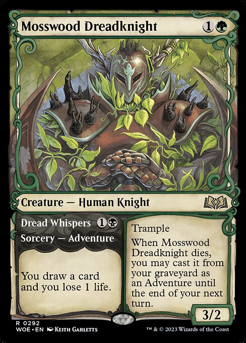 WOE: Mosswood Dreadknight (Showcase) (Foil)