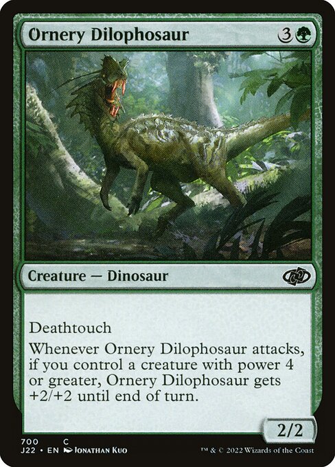 J22: Ornery Dilophosaur