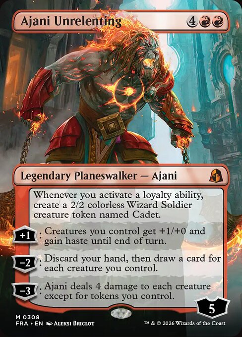 FRA: Ajani Unrelenting (Borderless)