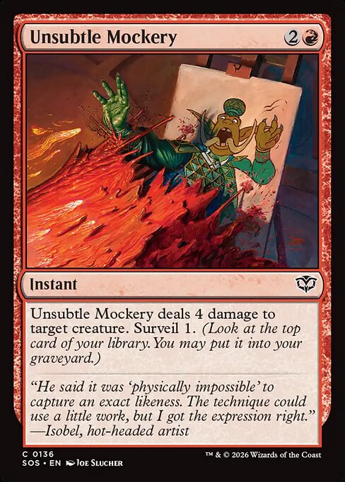 SOS: Unsubtle Mockery