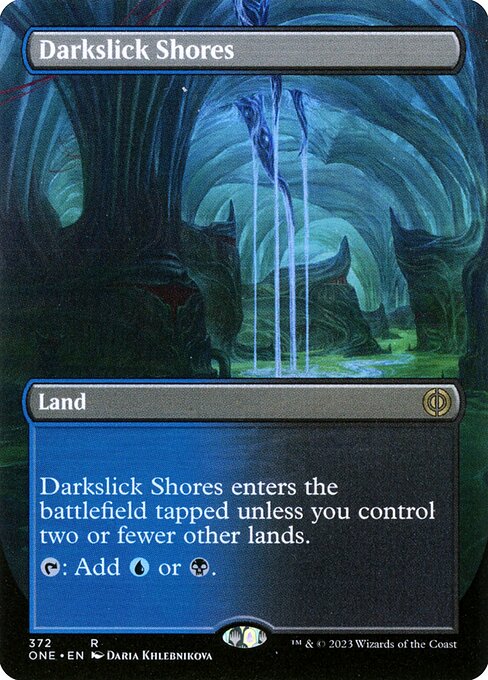 ONE: Darkslick Shores (Borderless) (Foil)
