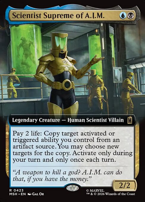 MSH: Scientist Supreme of A.I.M. (Extended Art)