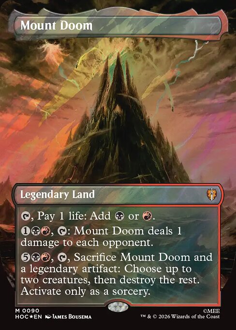HOC: Mount Doom (Borderless) (Surge Foil)