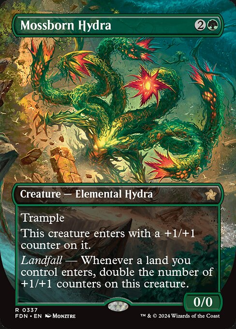 FDN: Mossborn Hydra (Borderless) (Foil)