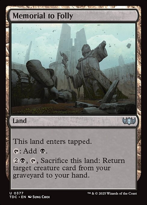 TDC: Memorial to Folly