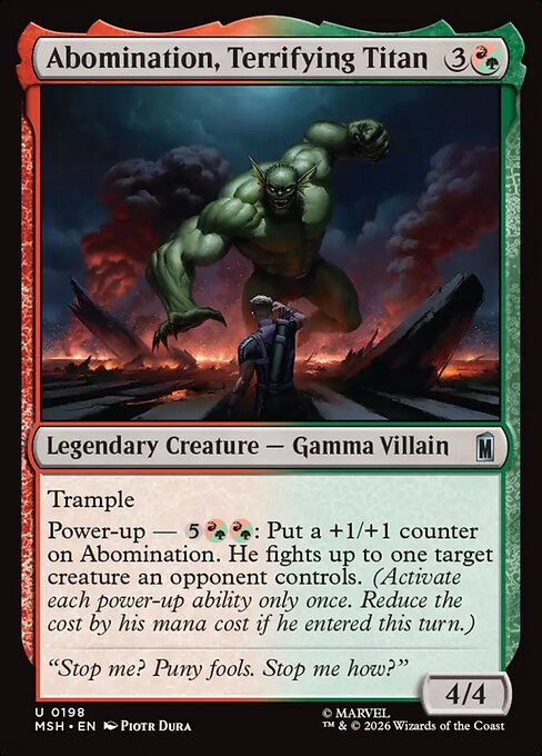 MSH: Abomination, Terrifying Titan (Foil)