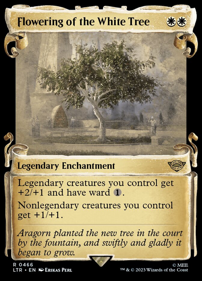 Flowering of the White Tree (Showcase Scrolls) [Foil] :: LTR