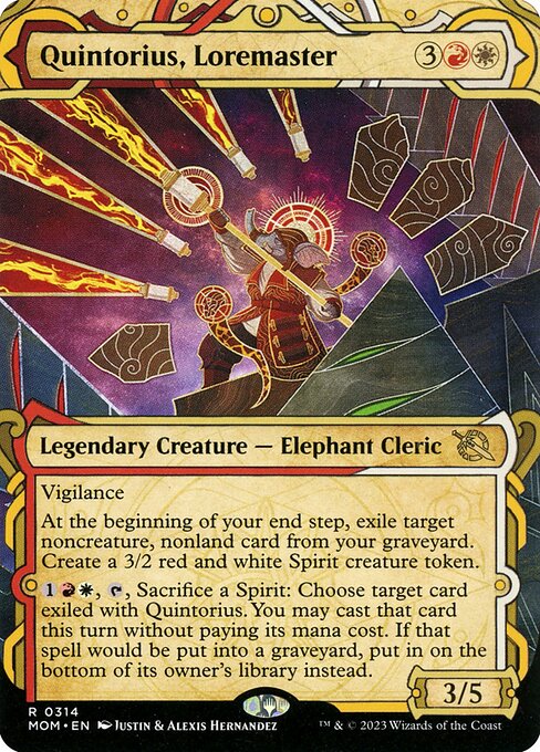 MOM: Quintorius, Loremaster (Showcase) (Foil)