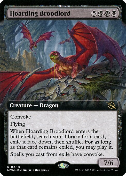 MOM: Hoarding Broodlord (Extended Art) (Foil)