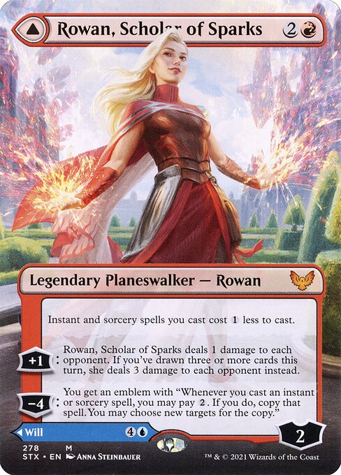 STX: Rowan, Scholar of Sparks (Borderless) (Foil)