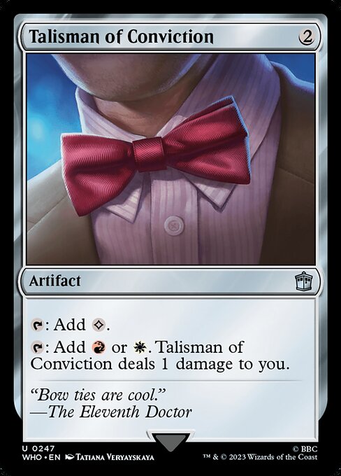 WHO: Talisman of Conviction