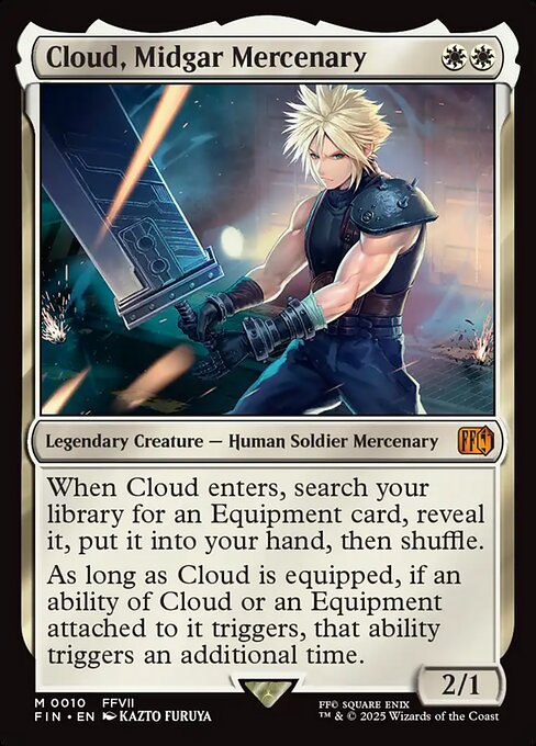 FIN: Cloud, Midgar Mercenary (Foil)