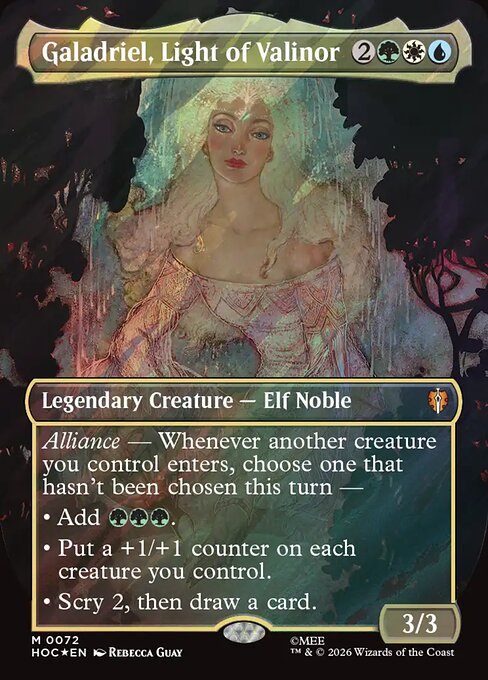 HOC: Galadriel, Light of Valinor (Borderless) (Surge Foil)