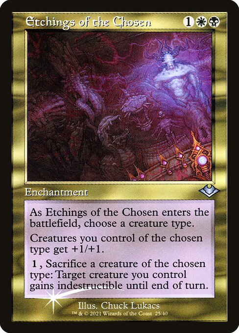 H1R: Etchings of the Chosen (Retro Frame) (Foil Etched)