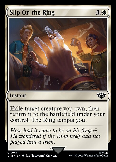 LTR: Slip on the Ring (Foil)