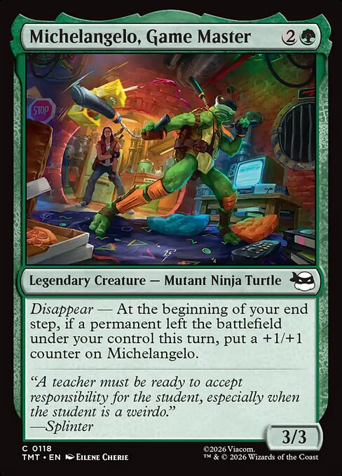 TMT: Michelangelo, Game Master