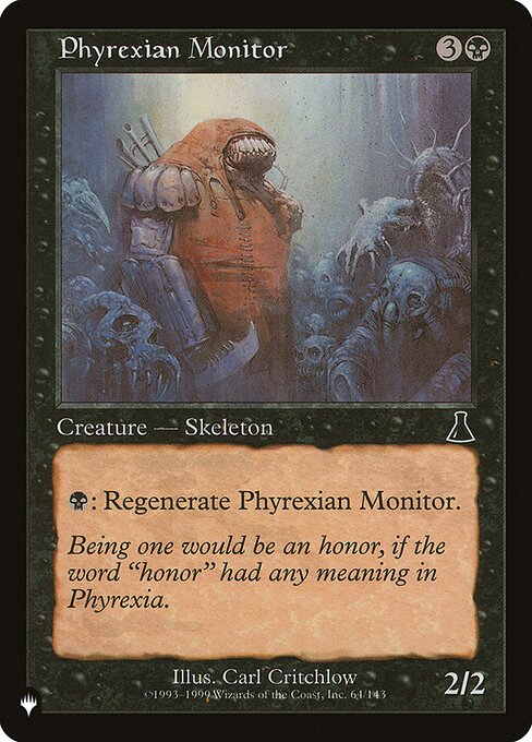 PLST: Phyrexian Monitor