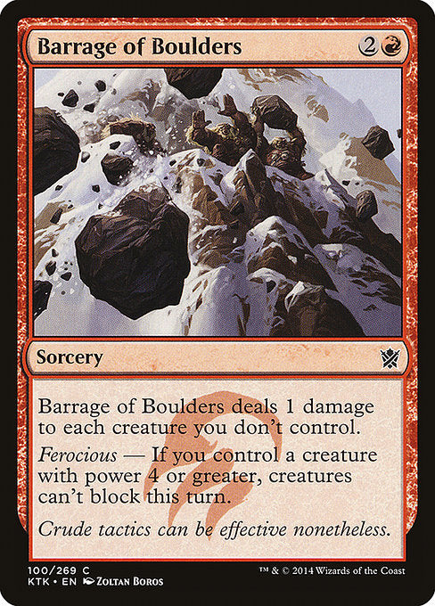 KTK: Barrage of Boulders