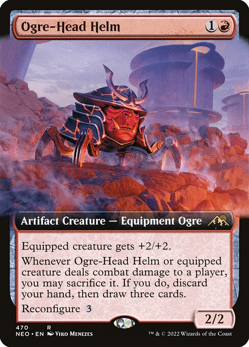 NEO: Ogre-Head Helm (Extended Art) (Foil)