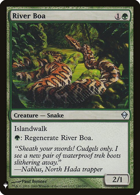 PLST: River Boa