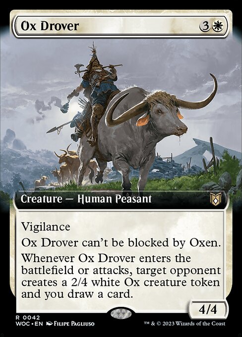 WOC: Ox Drover (Extended Art)