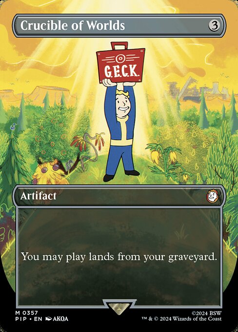 PIP: Crucible of Worlds (Borderless) (Foil)