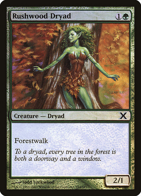 10E: Rushwood Dryad (Foil)