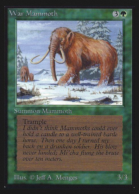 CED: War Mammoth (CE)