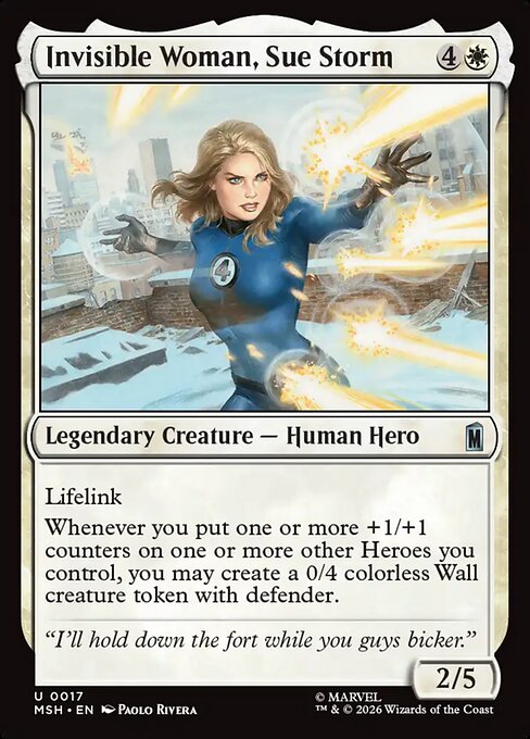 MSH: Invisible Woman, Sue Storm