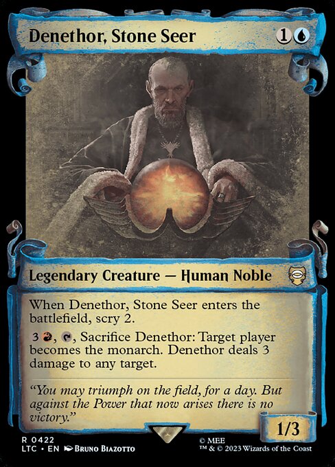 LTC: Denethor, Stone Seer (Showcase Scrolls) (Foil)