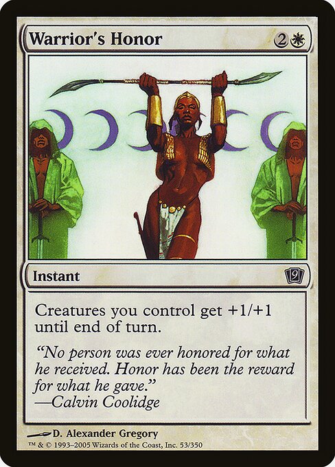 9ED: Warrior's Honor (Foil)