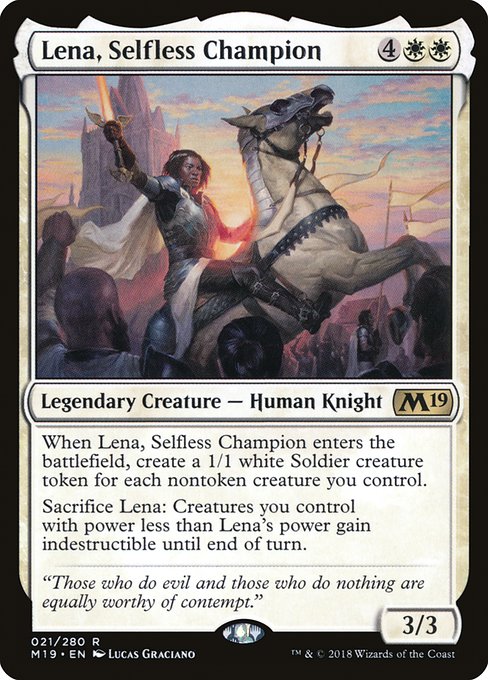M19: Lena, Selfless Champion