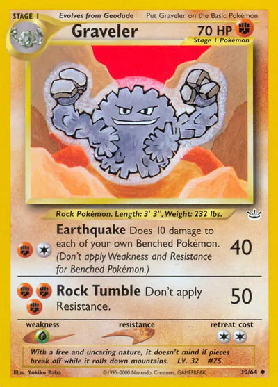 Graveler 30/64 Unlimited Neo Revelation
