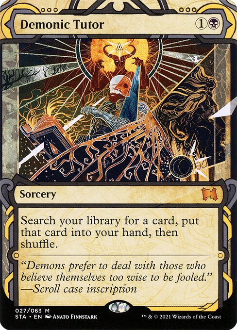 STA: Demonic Tutor (Foil Etched)